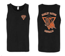 Load image into Gallery viewer, SINGLET BLACK - ORANGE
