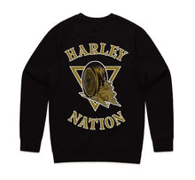 Load image into Gallery viewer, Crew Jumper Black and Gold
