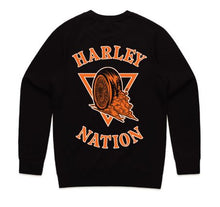 Load image into Gallery viewer, Crew Jumper Black and Orange
